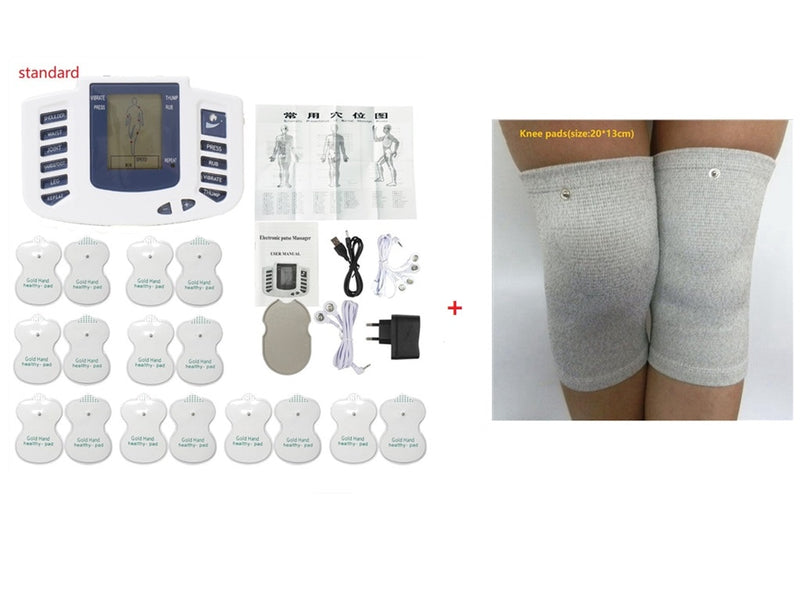 Estimulador muscular eléctrico Tens JR-309A, terapia muscular Digital, masaje corporal completo, relajación, 16 almohadillas, pulso Ems, acupuntura, cuidado de la salud