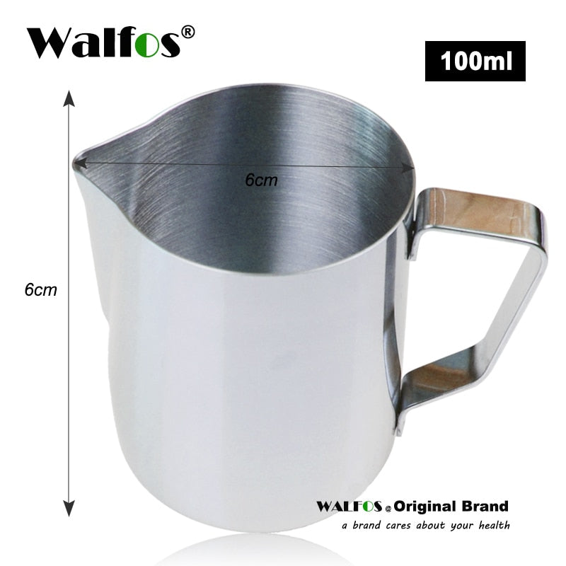 Style Espresso Coffee Milk Mugs Cup Pots Jug Handle Craft Coffee Garland Cup Latte Jug Thickened Stainless Steel