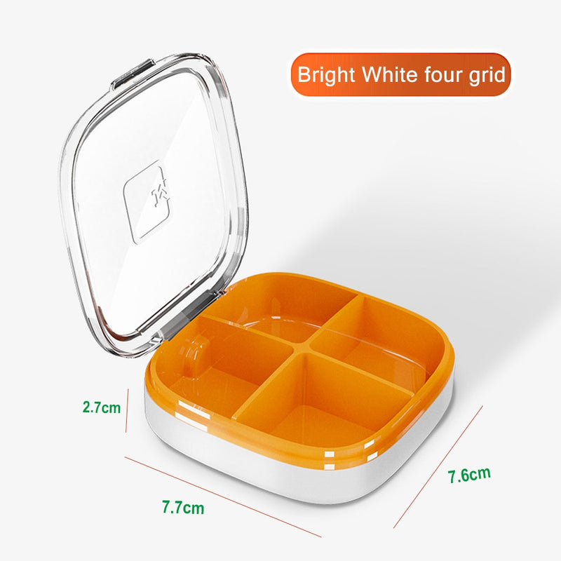 Tcare Travel Pill Organizer Moisture Proof Pills Box for Pocket Purse Daily Pill Case Portable Medicine Vitamin Holder Container