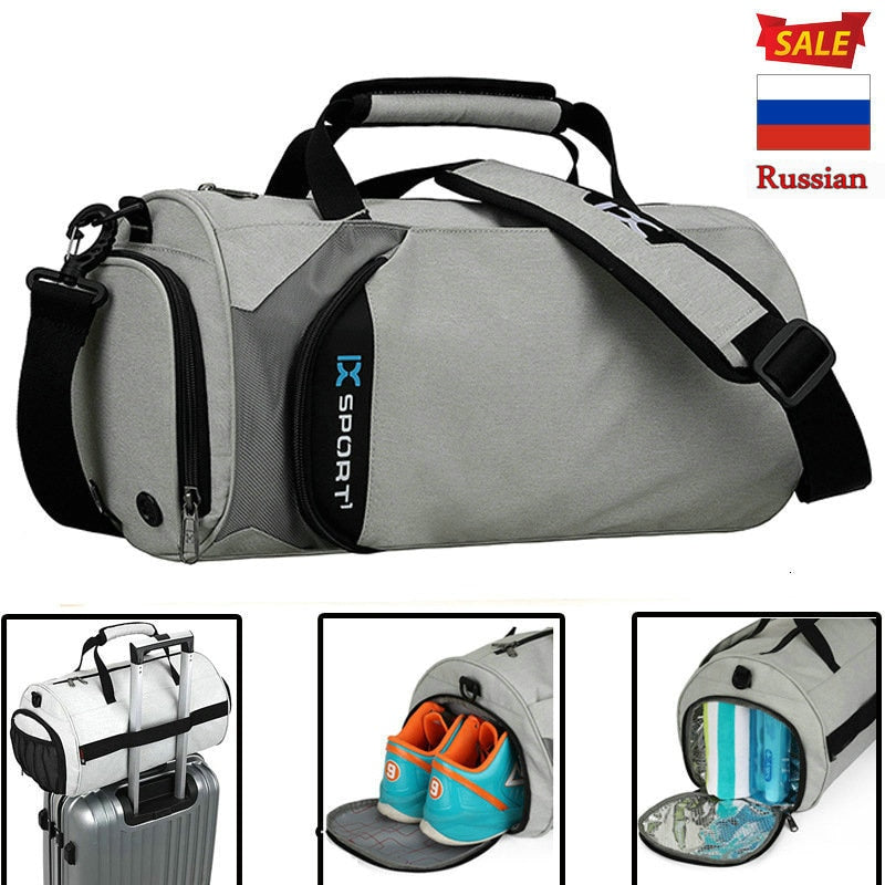 Bolsas De gimnasio para hombre para entrenamiento físico bolsa De deporte De viaje al aire libre multifunción bolsas De separación húmedas secas Sac De Sport