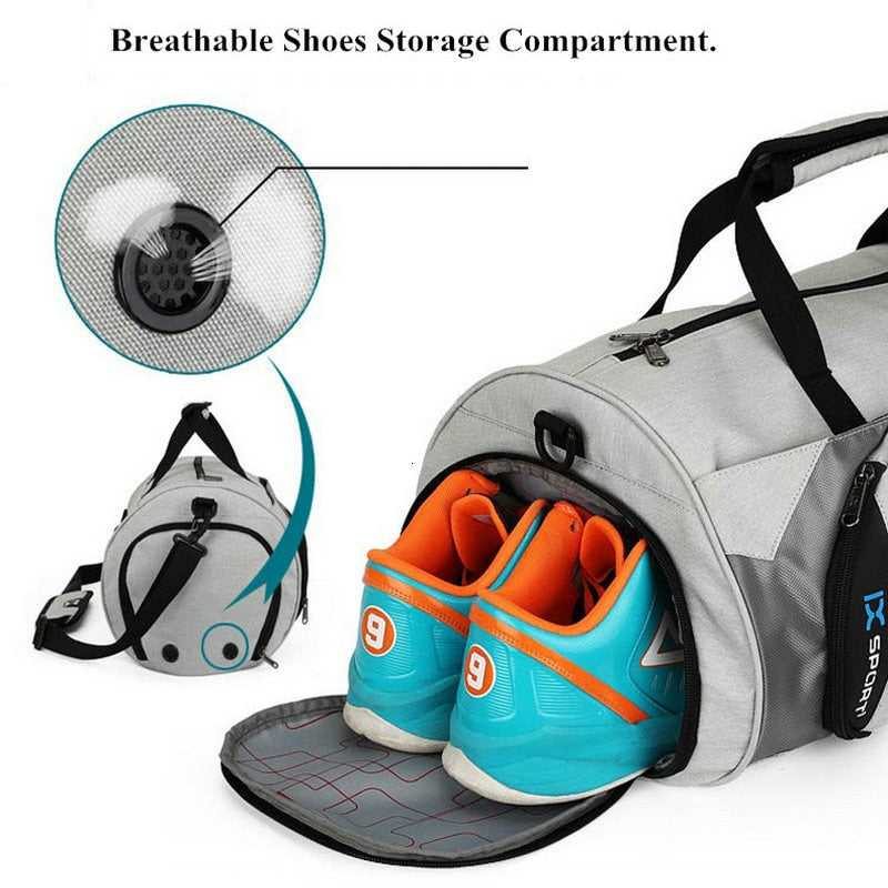 Bolsas De gimnasio para hombre para entrenamiento físico bolsa De deporte De viaje al aire libre multifunción bolsas De separación húmedas secas Sac De Sport