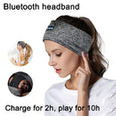 Diadema inalámbrica con Bluetooth para música, banda para el sudor elástica deportiva para correr, diademas para dormir, auriculares con altavoz