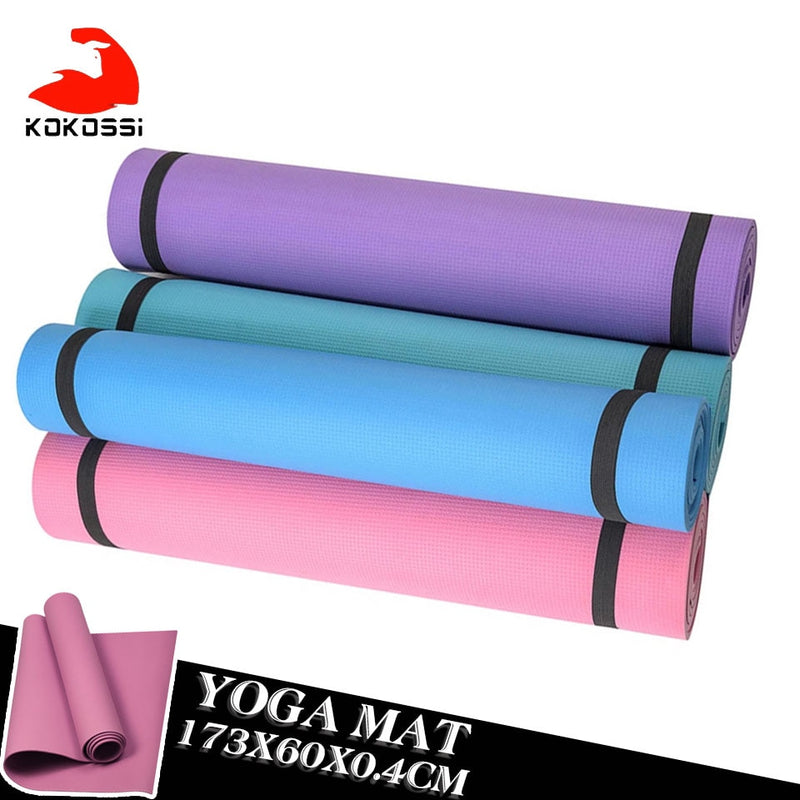 KoKossi, esterilla de Yoga a la moda, tamaño 173x60x0,4 cm, antideslizante, para adelgazar, ejercicio, Fitness, gimnasia, esterilla para culturismo, Esterilla, Pilates