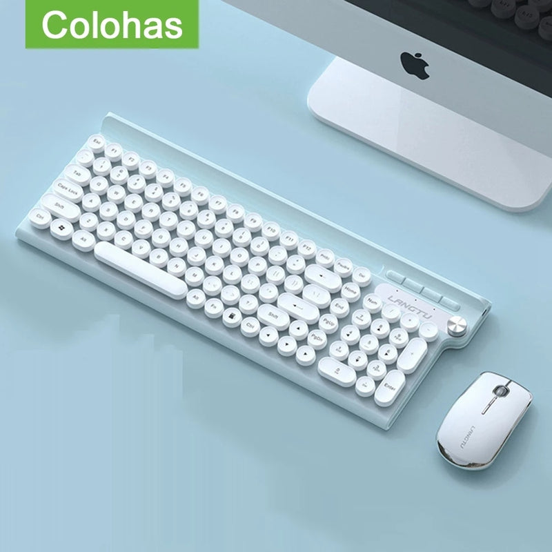 Teclado inalámbrico para juegos de 2,4G, ratón, teclado y ratón recargables para Macbook, portátil, teclado, ordenador, PC, Gamer, teclado, ratones