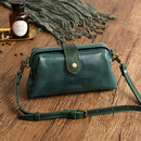 Lässige Umhängetaschen aus Leder Retro Handgemachte Arzttasche Kupplung Umhängetasche Damen Vintage-Stil Reisehandtaschen Messenger
