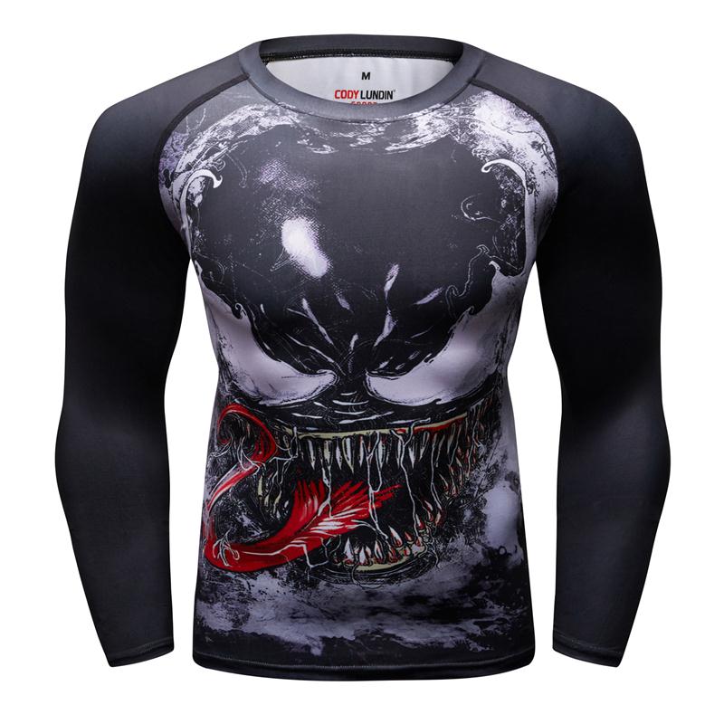 MMA T-Shirt Herren Rashguard Jiu Jitsu Bjj T-Shirt Langarm Fitness Muay Thai Boxsport Pullover Mma Rashguard Boxtrikot
