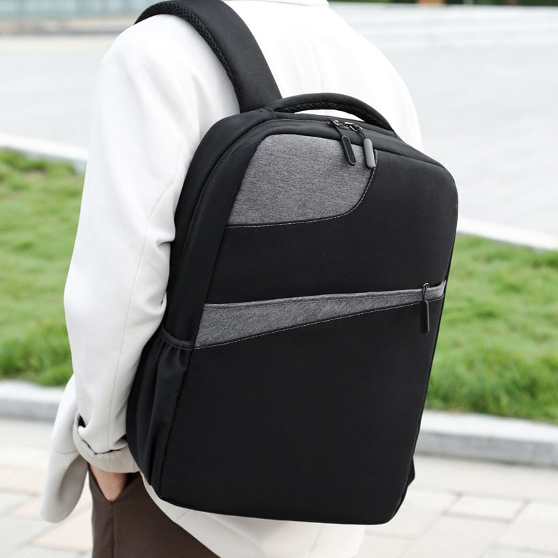 New Business Backpack Men USB Charging Design Business Men Backpack Travel Backpack Men Patchwork Nylon Bag Laptop Backpack Men