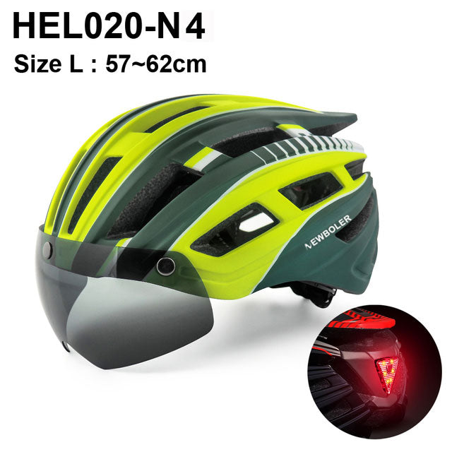 Electric Scooter Helmet With LED Rear Light Adult Cycling Helmet For MTB Road Bike Bicycle Ski Downhill Skateboard Night Riding