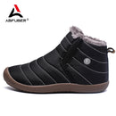 MVVT Plus Size Men Winter boots Unisex Quality Snow Boots For Men Waterproof Winter Shoes Men&