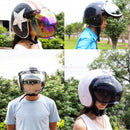 Soman cara abierta casco Visor burbuja Flip Up motocicletas Visor capacete lente casco accesorios BV01