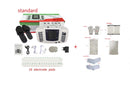 JR309A Elektrischer Stimulator Ganzkörper-Relax-Muskeltherapie-Massagegerät, Puls-Akupunktur mit Therapieschuh + 16 Pads + Stricken