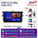 Vtopek 9&quot; 4G Carplay 2din Android 11 Car Radio Multimedia Players GPS Navigation For Toyota Corolla E140/150 2006-2013 Head Unit