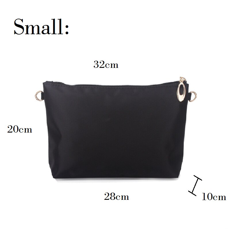 Nylon-Tascheneinsatz-Organizer mit Reißverschlusstaschen, weich, leicht, perfekter Geldbörsen-Organizer, um alles ordentlich zu halten