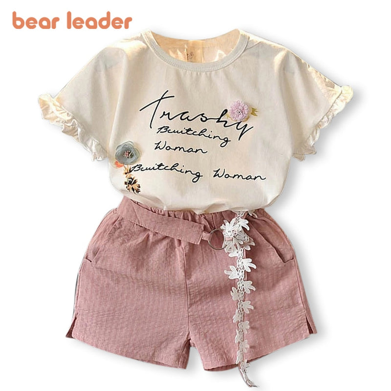 Bear Leader Girls Clothing 2023 New Summer Kids Sleeveless Vest and Skirt 2PCS Children Clothing Cute Outfit Soft Clothes 3 7Y