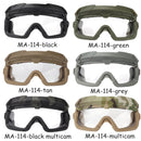 Tactical Airsoft Paintball Goggles Windproof Anti Fog CS Wargame Wanderschutzbrille Passt für Tactical Helm