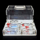 DIY Acryl Ant Farm Flat Ant Nest Ant House for Pet Anthill Glass Moisturizing Water Tower Workshop Feeding Area 12*15*7.5cm