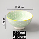 Japanese and Wind 4.5-inch Rice Bowl Ceramic Unglazed Anti-scalding Bowl European Simple Household Soup Bowl  High-legged