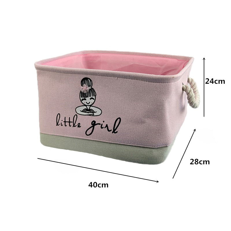 Baby Laundry Basket Cute Dinosaur  Foldable Toy Storage Bucket Picnic Dirty Clothes Basket Box Canvas Organizer Cartoon Animal