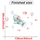 Cartoon Kids room Wall Decor Wall Stickers Hot Air Balloon Vinyl Wall Decals for Home Decoration Art Murals Sticker Wallpaper
