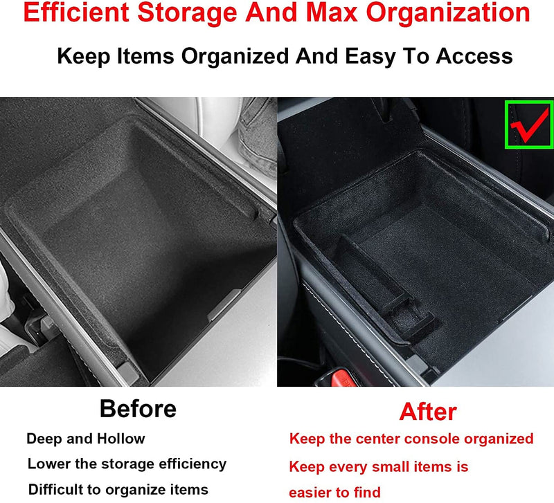 For Tesla Model 3 2022 Model Y Center Console Organizer Tray 1-3PCS Interior Accessories For Tesla Model 3 Y 2021 Storage Box