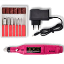 1 Set 20W 35000RPM Professional Electric Nail Drill Machine Kit Mill Cutter Pedicure Nail File Manicure Machine Nail Art Tools