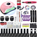 150W Nail Lamp Gift Set With 30 Colors Nail Gel Polish Manicure Set Acrylic Nail Kit With High Quality 20/12W Nail Drill Machine