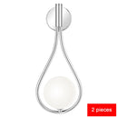 Lámpara de pared Led para sala de estar, dormitorio Simple moderno, lámparas de pared para cabecera, decoración de pared para el hogar, lámpara de noche de cristal para dormitorio, iluminación Led