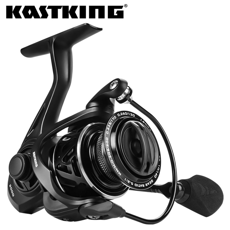 KastKing Zephyr Light Weight Spinning Fishing Reel 7+1Ball Bearings 10 kg Drag Carbon Fiber Drag for Bass Saltwater Fishing Coil