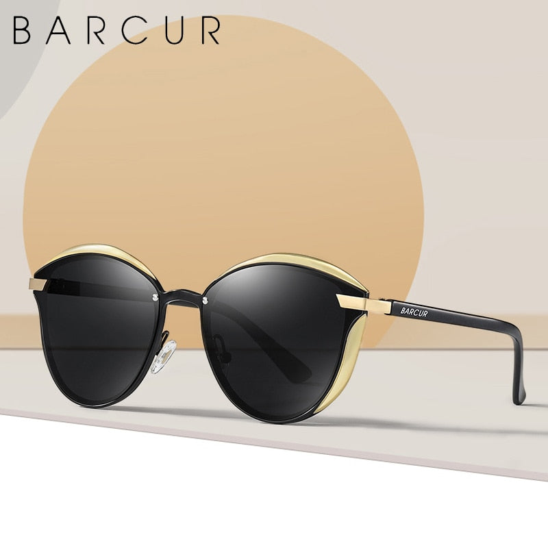 BARCUR Luxury Brand Women Sunglasses Polarized Sun glasses for Women UV400 Protection Lunette Femme