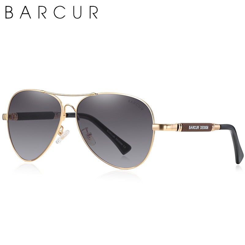 BARCUR Original Herren Sonnenbrille Polarisierte Anti Blaulichtschutz Herren Sonnenbrille Damen Pilot UV400 Brillen