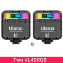 Ulanzi VL49 RGB Video Lights Mini LED Camera Light 2000mAh Rechargable LED Panel Lamp Photo Video Lighting  for Youtube Tik tok