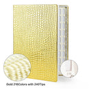 80 120 240 308 Colors PU Paper Nails Tips Card Nail Display Stand Case Model Nail Gel Polish Storage Box Nail Book Display