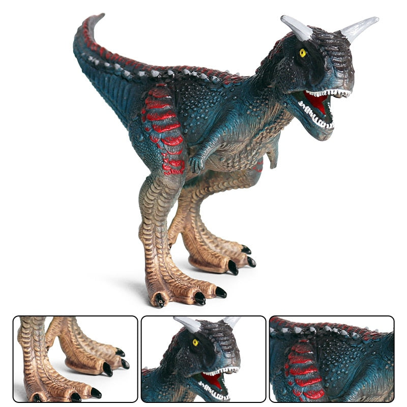 Oenux New Jurassic Dinosaurier Carnivorous Carnotaurus Action Figure T-Rex PVC Hochwertige Sammlung Modell Spielzeug für Kinder Geschenk