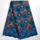 Schweizer Voile-Baumwollspitzenstoff African 2021 Stickerei Afrikanische Baumwoll-Voile-Spitze im Dubai-Stil für jede Hochzeitsfeier 2491A