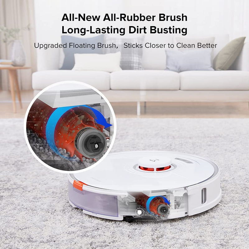 Robot aspirador Roborock S7, cepillo inteligente para el hogar, mopa de vapor, barrido de polvo, alfombra, fregado sónico, limpieza automática por succión fuerte
