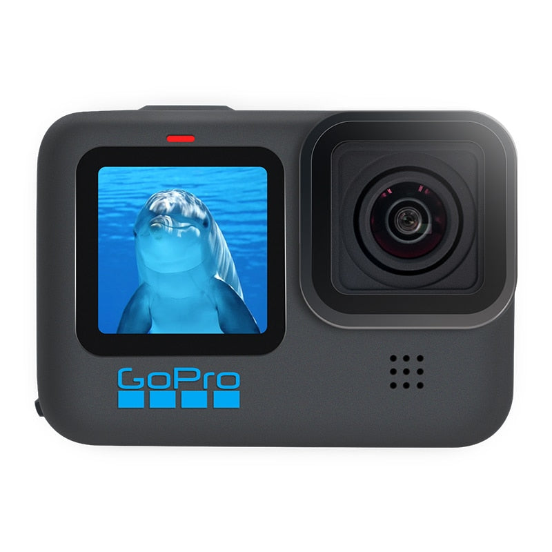 GoPro HERO 10 Black Unterwasser-Actionkamera 4K 5.3K60 Video, Helm-Sportkamera 23MP Fotos, 1080p Live-Streaming Go Pro HERO10