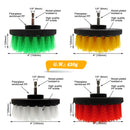 4pcs Scrubber Brush Set Electric Cleaning Brush for shower bathroom Car Leather Plastic Wooden Furniture Cleaning Kit