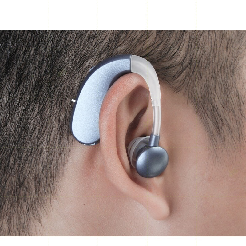 Audífono 202S, amplificador de sonido Digital recargable, auriculares inalámbricos de conducción de aire para personas mayores sordas, audífonos para el cuidado del oído