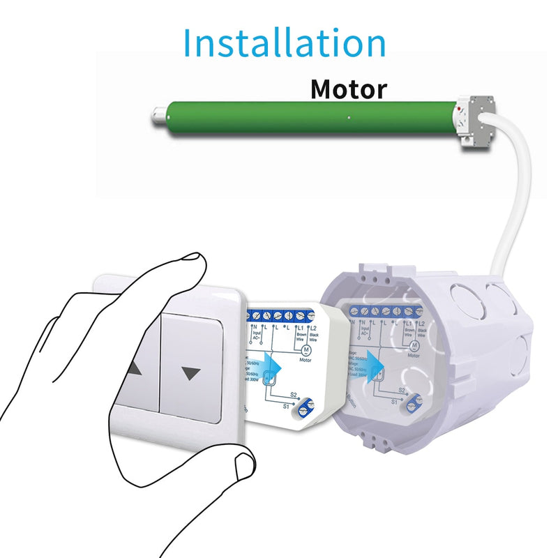 WiFi Smart Vorhang Jalousien Modul Schalter Rollladen Motor Tuya Drahtlose Fernbedienung Funktioniert mit Alexa Google Home