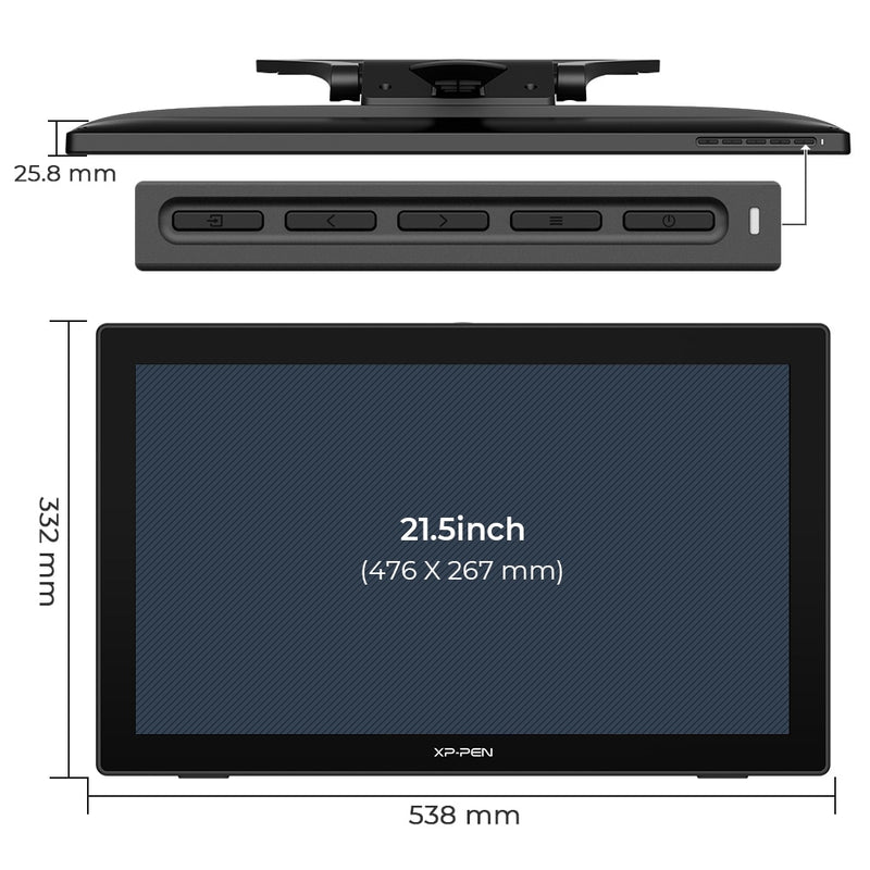 XPPen Artist 22 (2nd Generation) 21.5 Inch Drawing Tablet Graphics Tablet Display IPS Monitor 8192 Level Pen Pressure USB-C