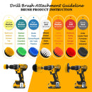 3Pcs/Set Electric Brush power scrubber Bathroom Surfaces Tub, Shower, Tile and Grout All Purpose Power Scrubber Cleaning Kit