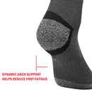 YUEDGE Men's Wick Thick Cushion Cotton Crew Sports Athletic Hiking Socks Winter Warm Socks For Male (5 Pair/Packs)