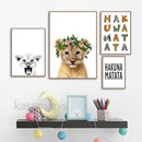 Póster de fotografía en blanco y negro con estampado de León para bebé, cita de niños, arte escandinavo, pintura en lienzo, decoración del hogar