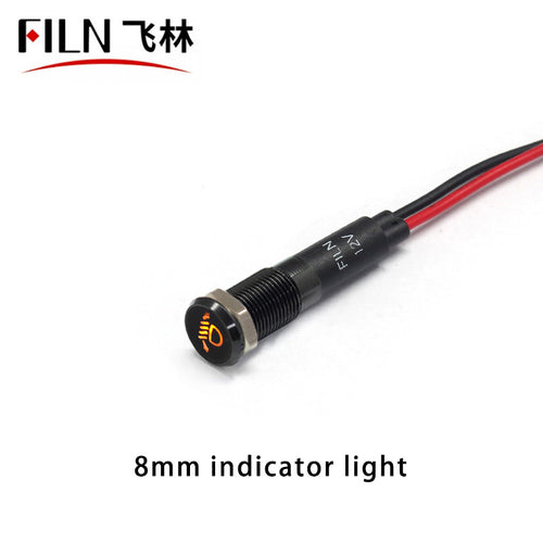 LED Car Engine Indicator Light Up Car Distance Warning Indicator Light