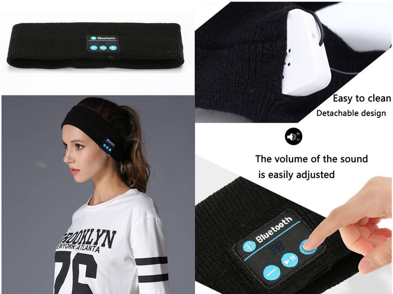 Bluetooth Headband-Wireless Sports Headband Headphones mit Ultra-Soft Music Headband-Perfect Sleeping Headphones, Running, Yoga, Travel