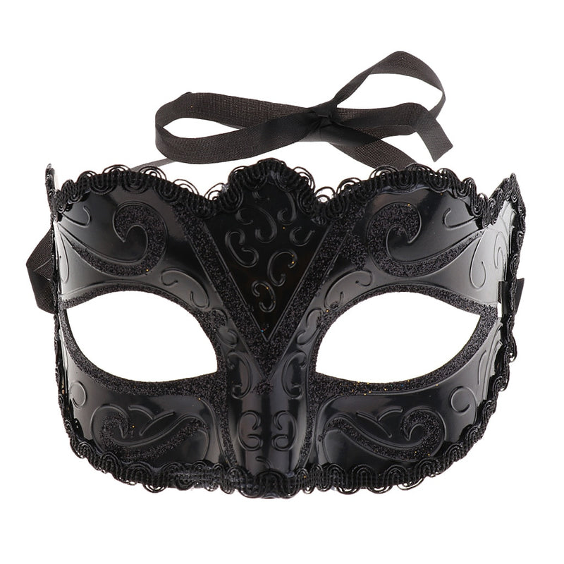 1 Uds. Máscara de baile de máscaras Sexy para mujer, máscara de ojo de fiesta veneciana con cordones, nuevo disfraz de carnaval negro, decoración de fiesta Sexy