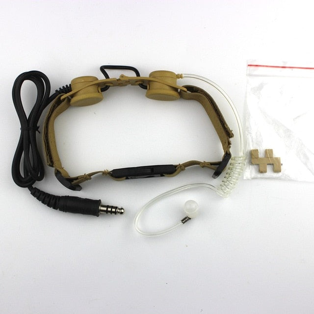 Element Z-Tac Walkie-talkie Headset Throat Mic Vacuum Sound Transmission CS Headset