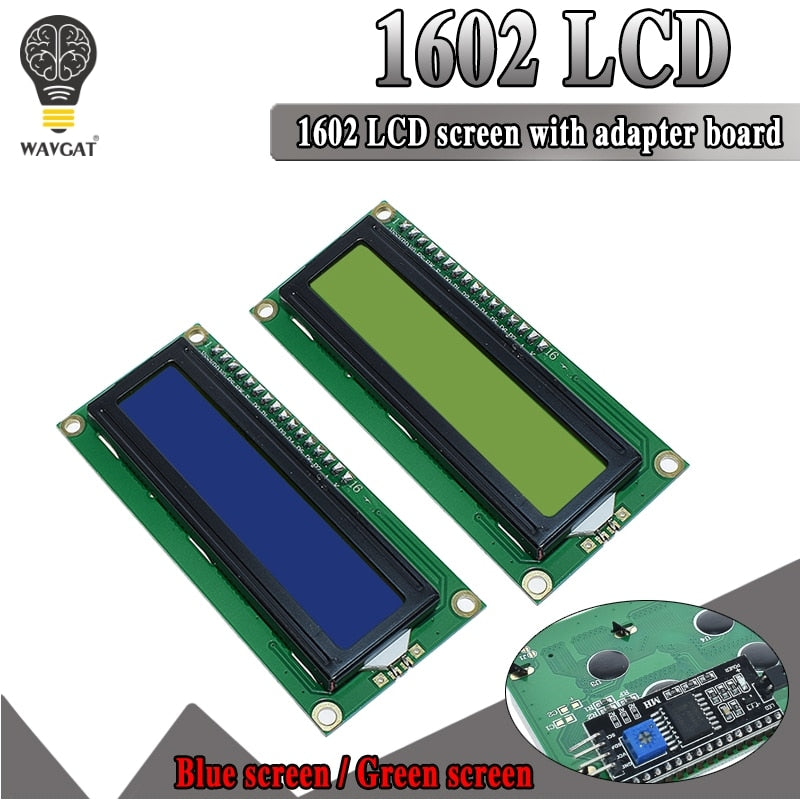 LCD1602 LCD-Modul Blauer Bildschirm IIC/I2C 1602 für Arduino 1602 LCD UNO r3 Mega2560 Grüner Bildschirm