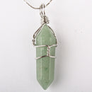 Mix Crystal Stone Opal malachite Lapis Green Howlite Stone Onyx Rose Pink Quartz Carnelian Faceted Bead Twining Pendant 1PCS