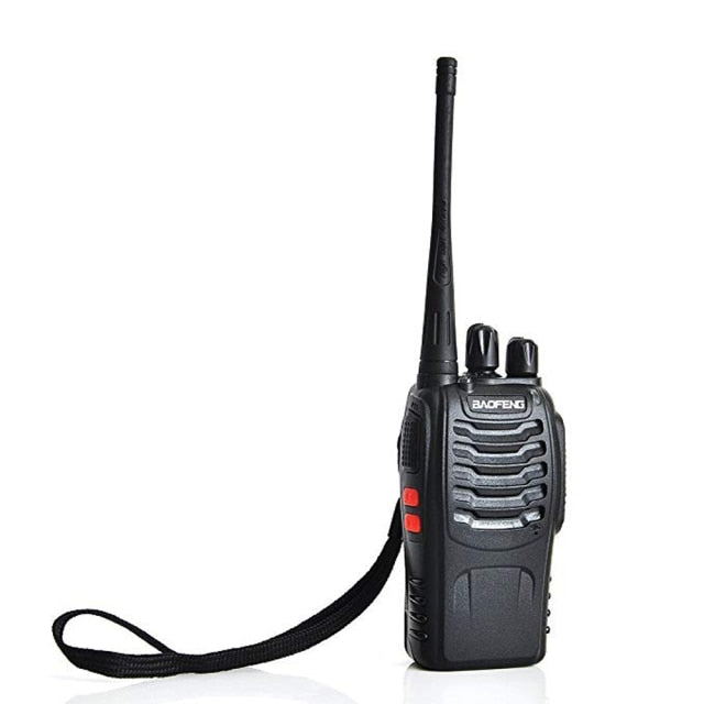 2 Stück Baofeng bf-888s tragbares Walkie Talkie 16CH bf 888s Funkgerät UHF 400–470 MHz 2 Stück Jagd-Transceiver mit Kopfhörer